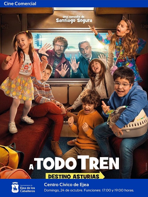 Ejea apoya el cine: con la película `A todo tren´, dirigida por Santiago Segura, se retoma el cine comercial de los domingos: ejeadigital.com/index.php?sec=…