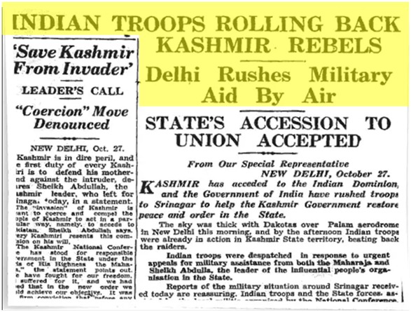 ArjunSi55744892's tweet photo. Where #PakInvaders descended on #Kashmir to plunder & loot, #IndianArmy swiftly responded to the call of the nation & landed at #Kashmir to save men, women and children without discrimination of colour, cast or religion.
#PakButcherOfKashmir
https://t.co/0GnlZTxGnS