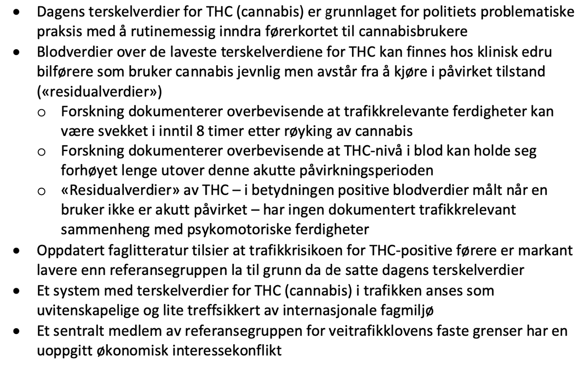 olerogeberg's tweet photo. Gjennomgikk nylig forskning rundt THC (cannabis) og kjøreferdigheter i en høringsuttalelse. Dette kan være nyttig kontekst for høyesterettsavgjørelsen som slo ned på politiets praksis med å rutinemessig inndra førerrett. Se bilde for sammendrag. https://t.co/dztQJty2LK https://t.co/BruE4WsXo6
