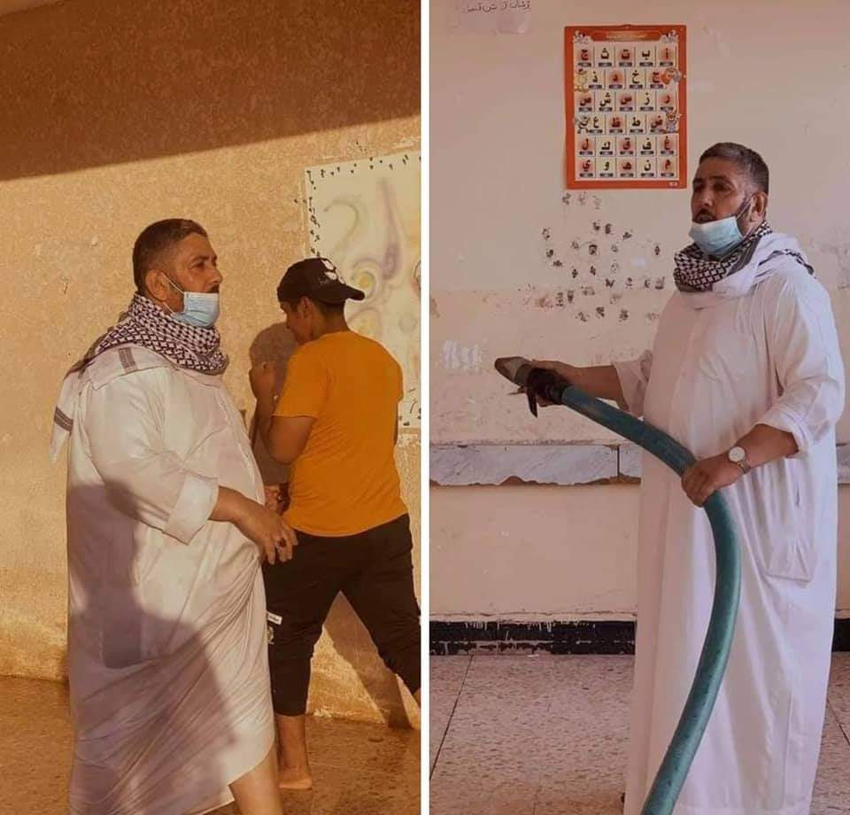 الشيخ العام لعشائر البوجياش راجح ال رحيم
يشارك أخوته في البنيان المرصوص بمبادرة تنظيف المدارس