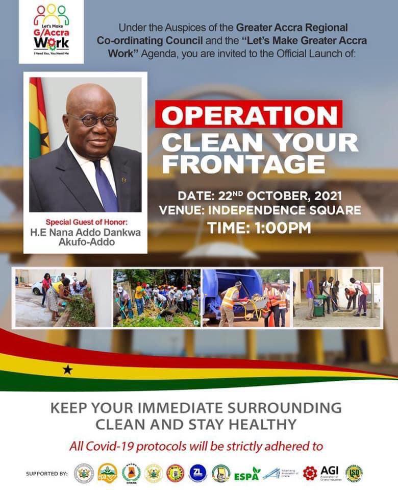 PeachBlue5's tweet photo. It's happening today. Don't be left out. Clean your immediate surroundings to partake in the collective effort of making Accra the cleanest city in Africa. #KeepAccraClean 
@ZoomlionLtd @NAkufoAddo @Princes82175416 @donkowana @GhPoliceService @NanaAmaYeboaa1 @AccraMetropolis https://t.co/MweMbKP57J
