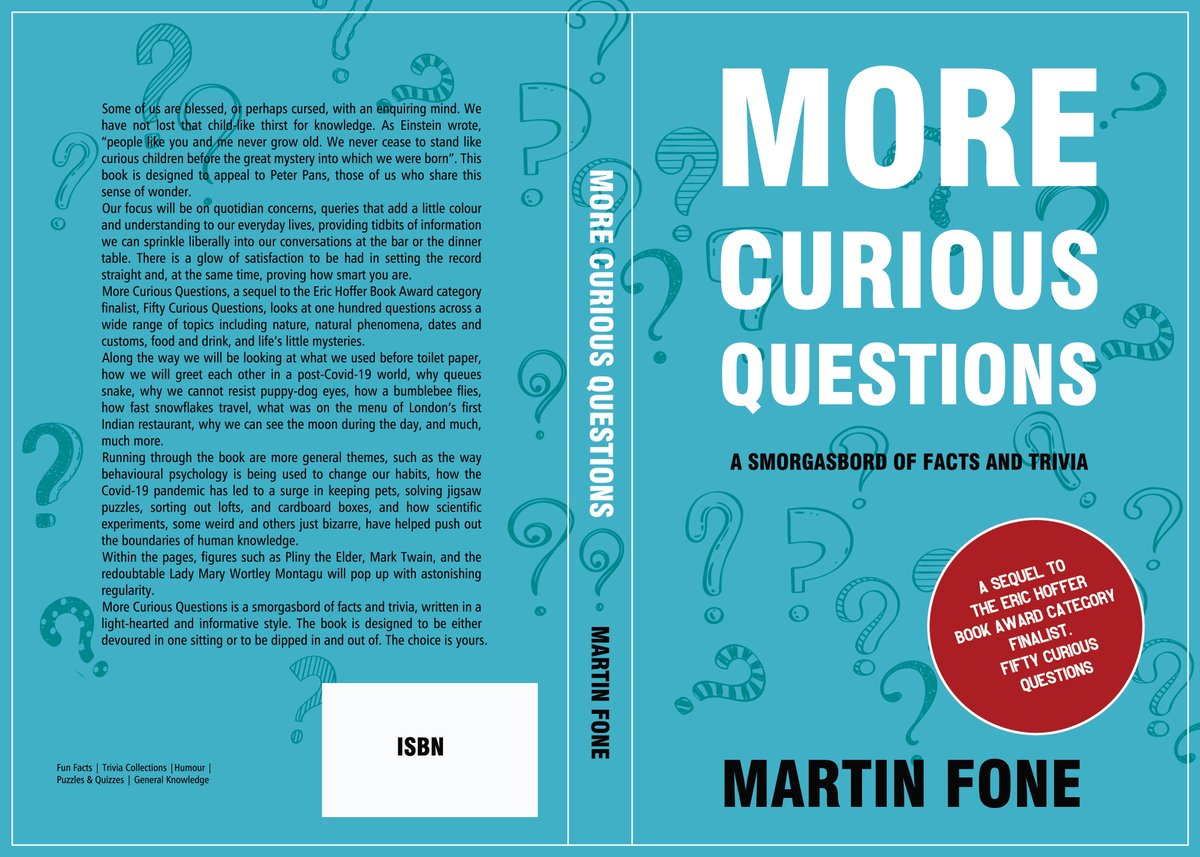 fone41's tweet image. Delighted that my new book, More Curious Questions, has now been published @AmazonKDP #KindleBooks
amazon.co.uk/dp/B09K2QTDSK/…
Discover the stories behind some of life's intriguing mysteries. If you would like a free sampler, DM me with your email address