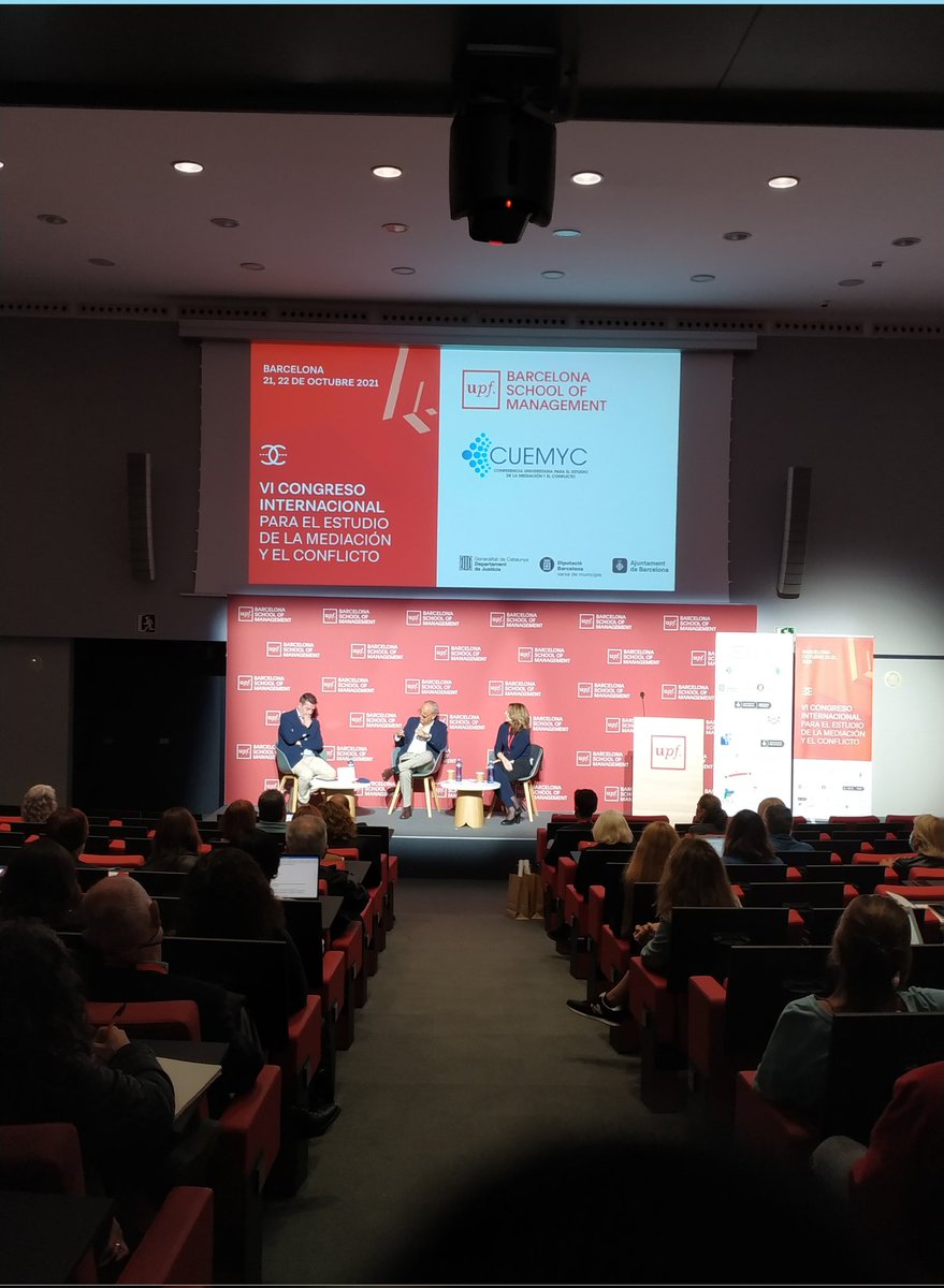 etichabitat's tweet photo. Avui estem al VI Congrès Internacional per a l'estudi de la mediació i el conflicte, organitzat per #CUEMYC i @bsm_upf https://t.co/hc8ucjSftA