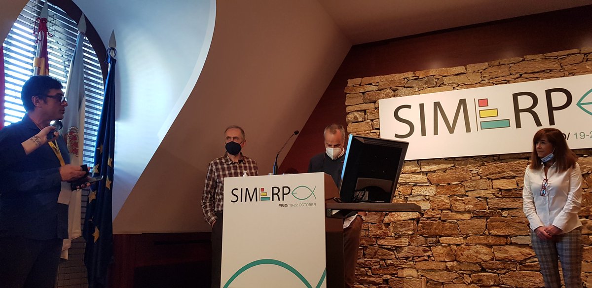 #SIMERPE homenajea ahora a investigadores referentes en la evaluación de recursos pesqueros

Manuela Azevedo, de <a href="/ipma_pt/">IPMA</a> 

Andrés Uriarte, de <a href="/azti_brta/">AZTI</a> 

Valentín Trujillo de #IEOVigo, <a href="/IEOoceanografia/">Instituto Español de Oceanografía (IEO-CSIC)</a> 

Gracias por tanto