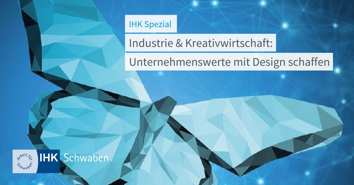 IHKSchwaben's tweet image. #Design creates value: Wie #Industrie & #Kreativwirtschaft bei der Produktentwicklung zusammenarbeiten.
🗓️Praxistipps von Experten gibt es am Dienstag, 10. November, von 14 bis 17 Uhr in der IHK Schwaben in #Augsburg.
Jetzt anmelden: schwaben.ihk.de/system/vst/578…