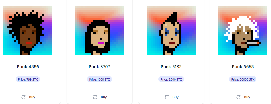 PunksOnStacks's tweet photo. The Choker is the rarest attribute, better have a look then π§
FOUR choker #StacksPunks available
ONLY ONE under 1000 STX
If you hold one you can consider yourself lucky π
If you don't check https://t.co/otith9Czab and make your own luck π https://t.co/YGJ9kFo4Lp