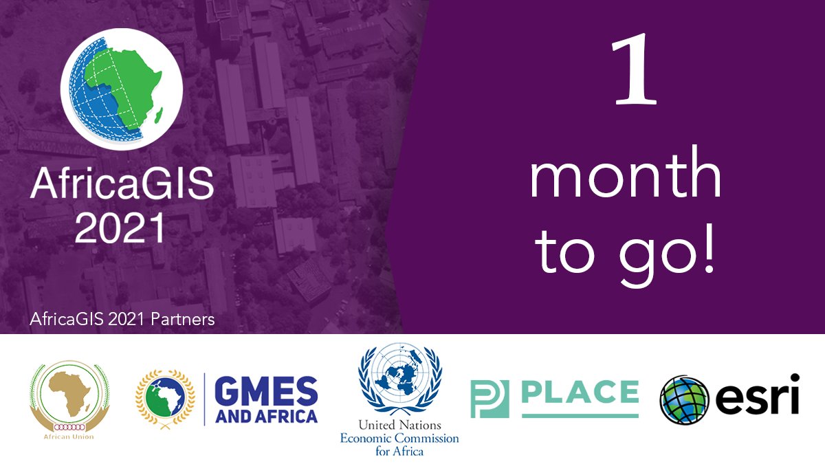 One month until AfricaGIS 2021. Have you registered yet? eis.africa/africagis-2021/
#AfricaGIS #AfricaGIS2021