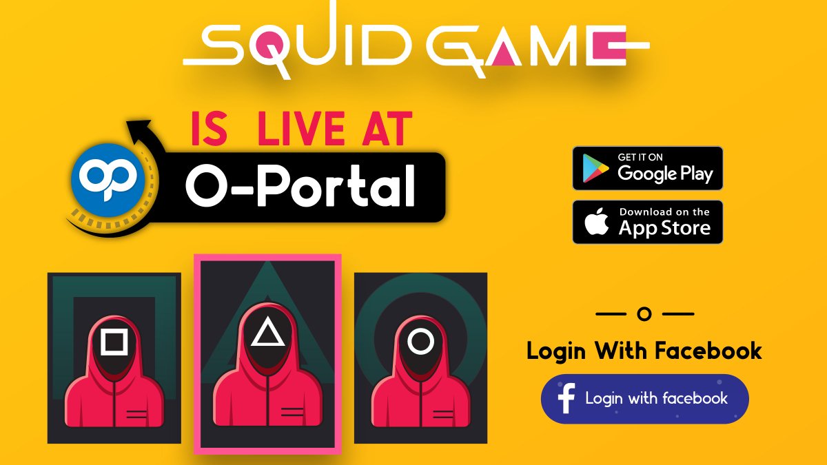 OddulOfficial's tweet photo. "Squid Game is Live Now"🥰
Are you ready for double your gems.😍
Login to your O-Portal &amp; Enjoy your luck😎
#oddul #oportal #aportal #squidgame #doublegems #earn #muqab #entertainment #luddo #ludo https://t.co/tfrDU9EWv1