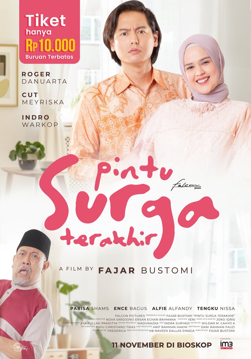 MoviesManiacID's tweet photo. Official Poster Pintu Surga Terakhir
Disutradari oleh Fajar Bustomi
Dibintangi oleh Roger Danuarta, Cut Meyriska Indro Warkop
#Moviesamaniac #PintuSurgaTerakhir #RogerDanuarta #CutMeyriska #IndroWarkop #MoviesManiacPintuSurgaTerakhir https://t.co/RV3JWiOybS