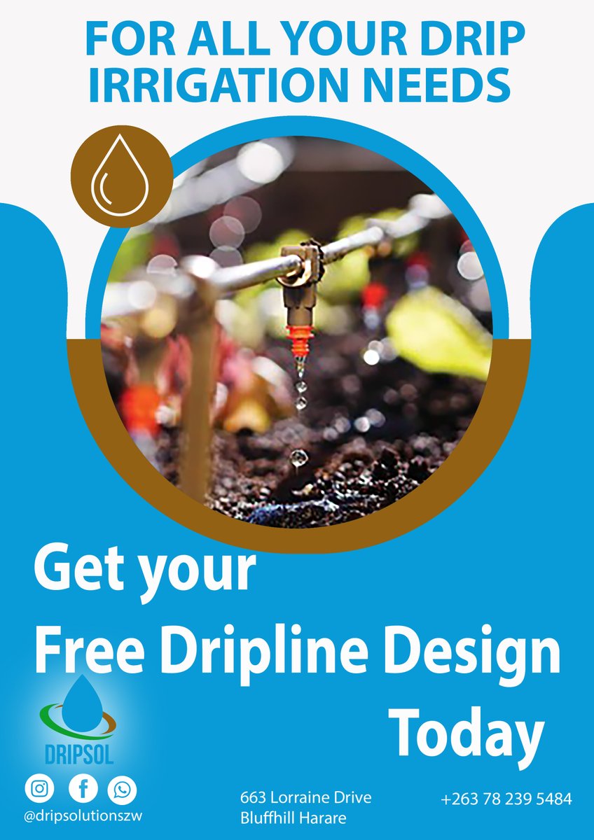 dripsolutionzw's tweet photo. Get your Free Dripline Design Today!! Contact Paul on : +263 78 239 5484. https://t.co/2twU1T1qnx