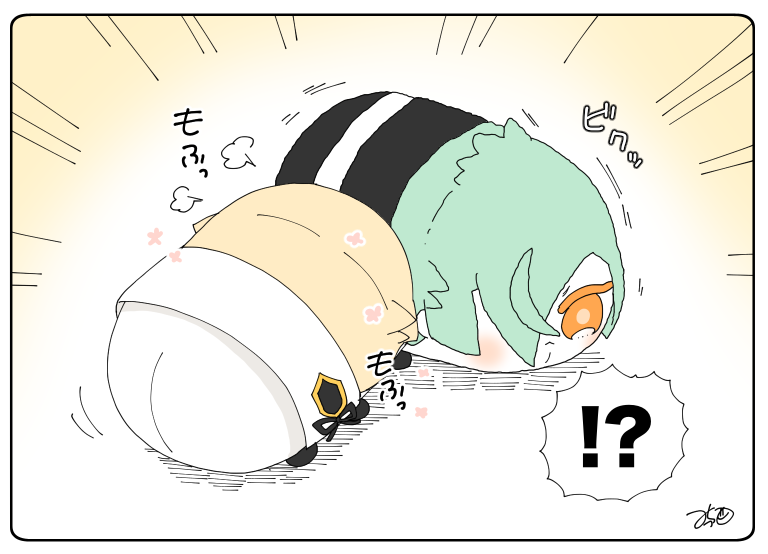 とある本丸のひと休み155「冬毛・源氏もちの本丸」
もちひざが冬毛になった事にいち早く気づいたもちひげ…!弟に突進してもふもふしています😊

#息抜きもちちか
#くまみみ本丸 