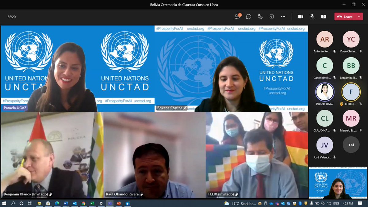 UNCTAD_TLB's tweet photo. Bravo to #Bolivia's 193 stakeholders from the public and private sector for completing the @UNCTAD #TradeFacilitation e-learning course, great job!

Thanks to #Germany @BMZ_Bund for supporting the @UNCTAD Empowerment Programme for #NTFCs

and experts collaboration 

#Customs #TFA https://t.co/QiOCtRP9aC