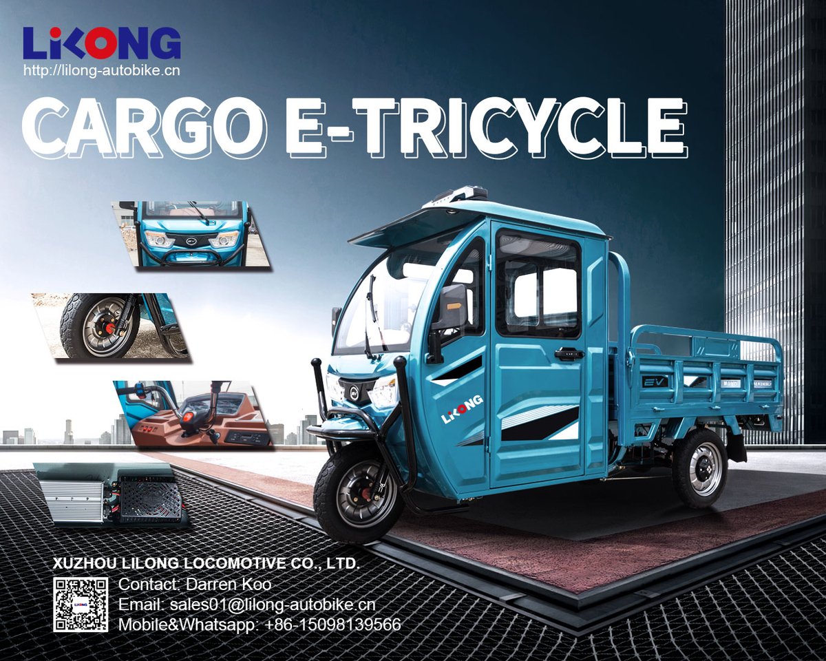 UH_DarrenKoo's tweet photo. Fearless of wind and rain,just load and forward…#electriccar #electricvehicle #electrictricycle #electricmobility #etricycle #erickshaw #eloader #greenmobility #threewheeler #motorcycle #tuktuk #lastmiledelivery #cargotricycle #zeroemissions #manufacturer #madeinchina #LILONG https://t.co/OThp0AObhW