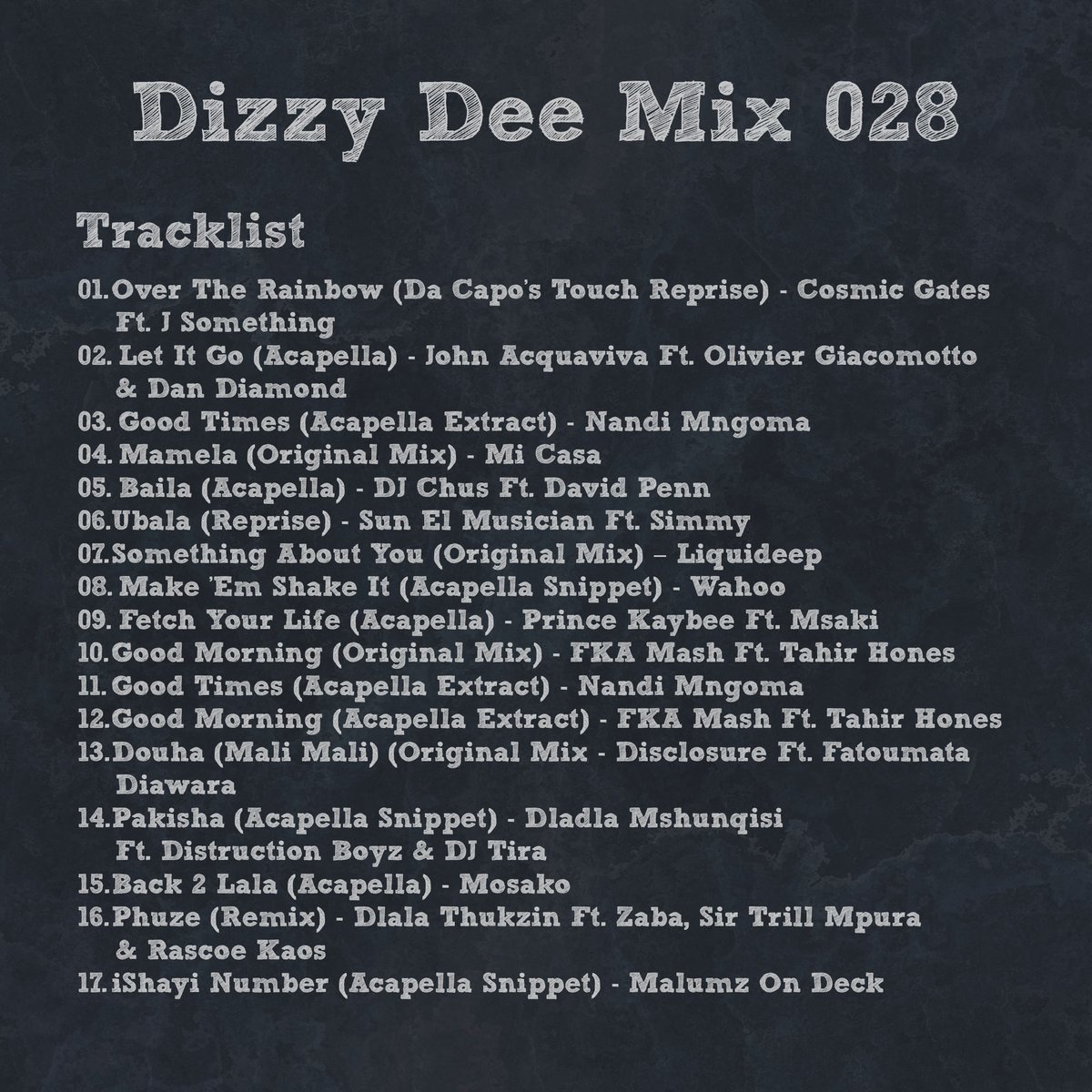 DJDizzyDeeBW's tweet photo. Dizzy Dee Mix 028

Link 1: https://t.co/FHV1YWXooP 
Link 2: https://t.co/8AdcnYt5Bf 
Link 3: https://t.co/aix05zhRSc 
Link 4: https://t.co/puq2eJBkgN https://t.co/tKn8unx8Pu