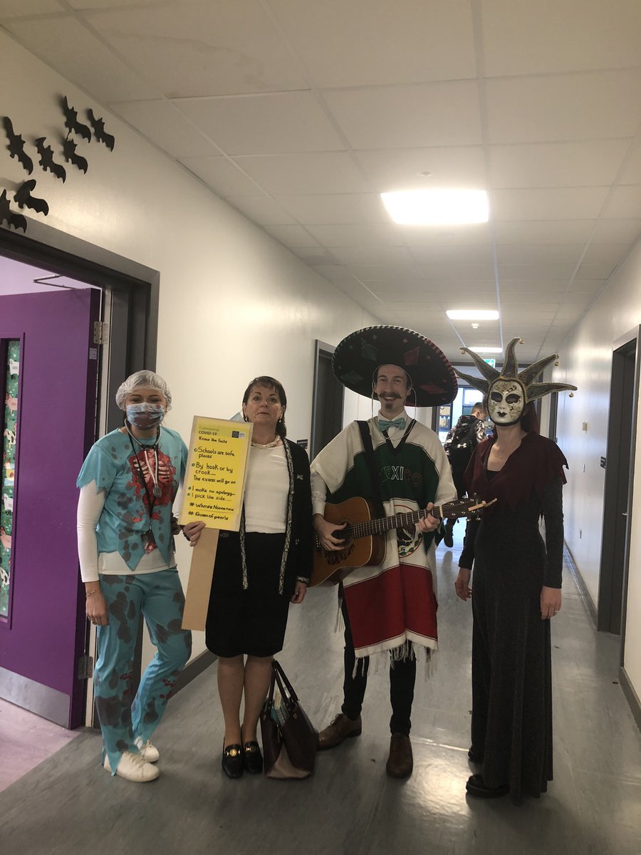 ClaregalwayColl's tweet photo. One of our favourite school days #norma came to visit all in aid of @DownSyndromeGal #halloween2021 we even had visitors from @PCHParents 🎃 👻 https://t.co/0JnFAMiKlv