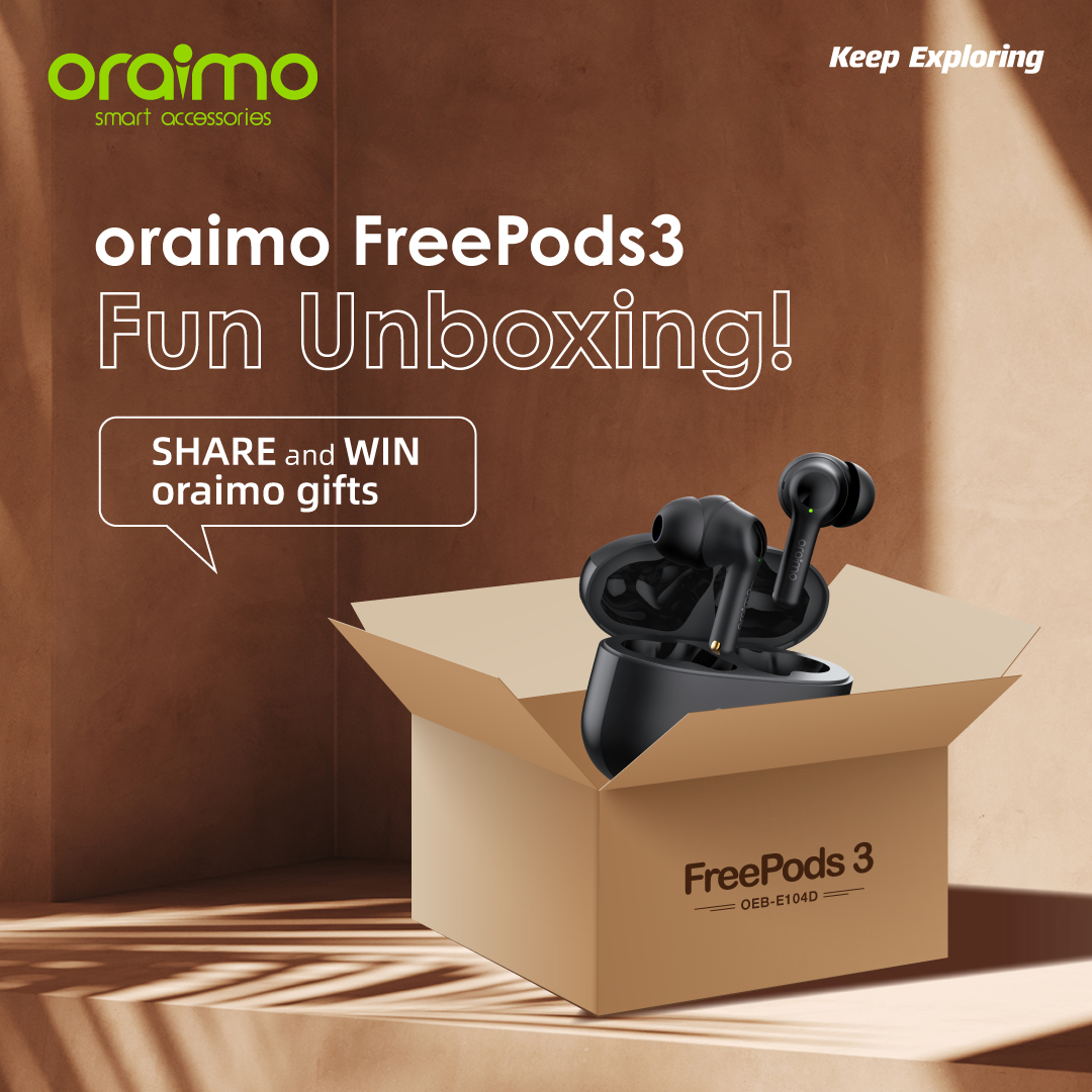 oraimokenya's tweet photo. Innovator Calling!!!😍😍 #oraimoFreePods3FunUnboxing
1. Make an unboxing video or picture in a creative way when you get the #FreePods3. 2. Post it on your social media page and @oraimokenya #oraimoFreePods3FunUnboxing
Top 10 Most creative posts will get oraimo gifts🤣 😎 😎 https://t.co/j6d2JqVK34