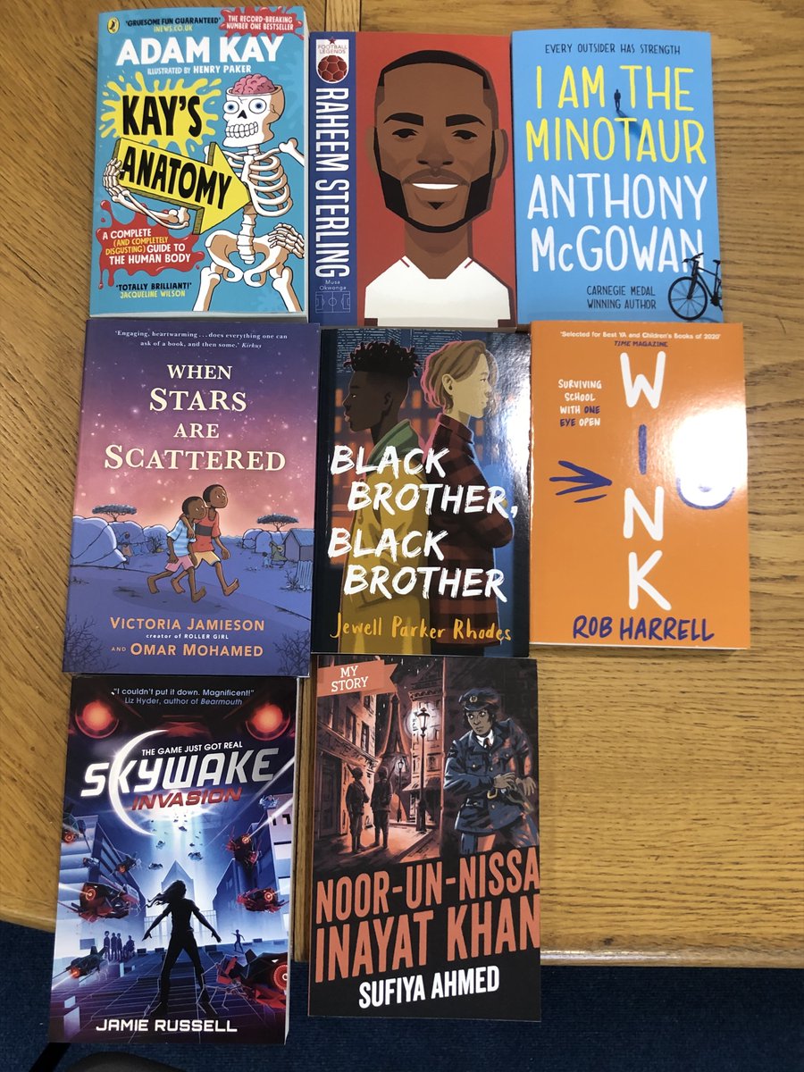 GeorgeEliotLib's tweet photo. A huge thank you to @Booktrust for this fabulous array of books received by @GeorgeEliotLib &amp; @GeorgeEliotSch.  Receiving these books has been a real highlight of this half term! https://t.co/hCBA0SczuQ