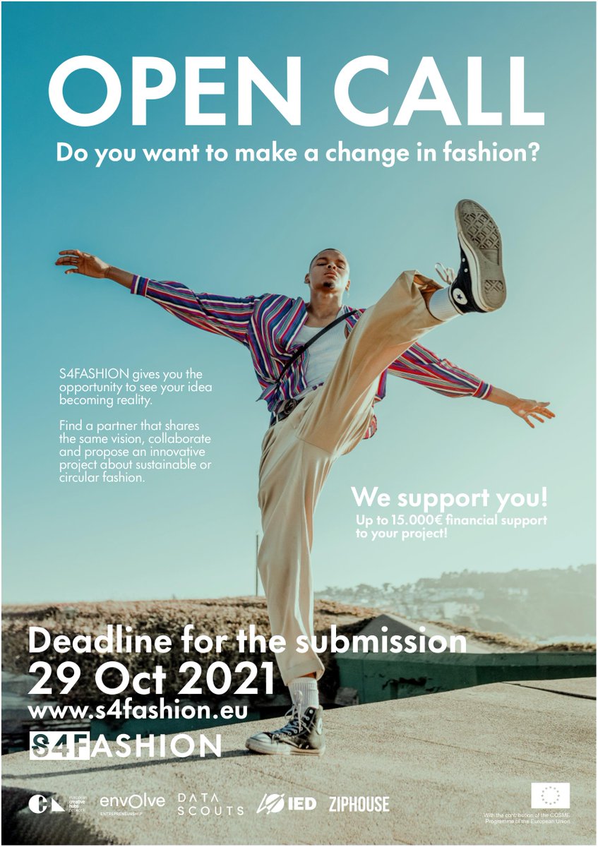⏳ Only 1 week to go! More than 20 designers &amp; brands are still looking for new partners.

🧶 Find your partner and apply to the call here; lnkd.in/eBKyg2Sb

❓Questions? Book a timeslot on lnkd.in/dZKjXYUe or contact us at info@s4fashion.eu.