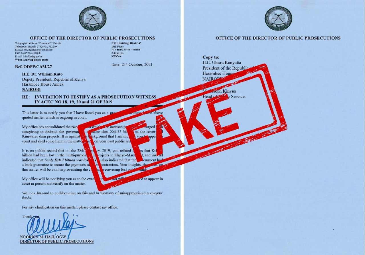 Fake Letter Arror and Kimwarer