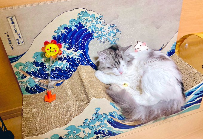 「猫 名画オマージュ」のTwitter画像/イラスト(人気順)