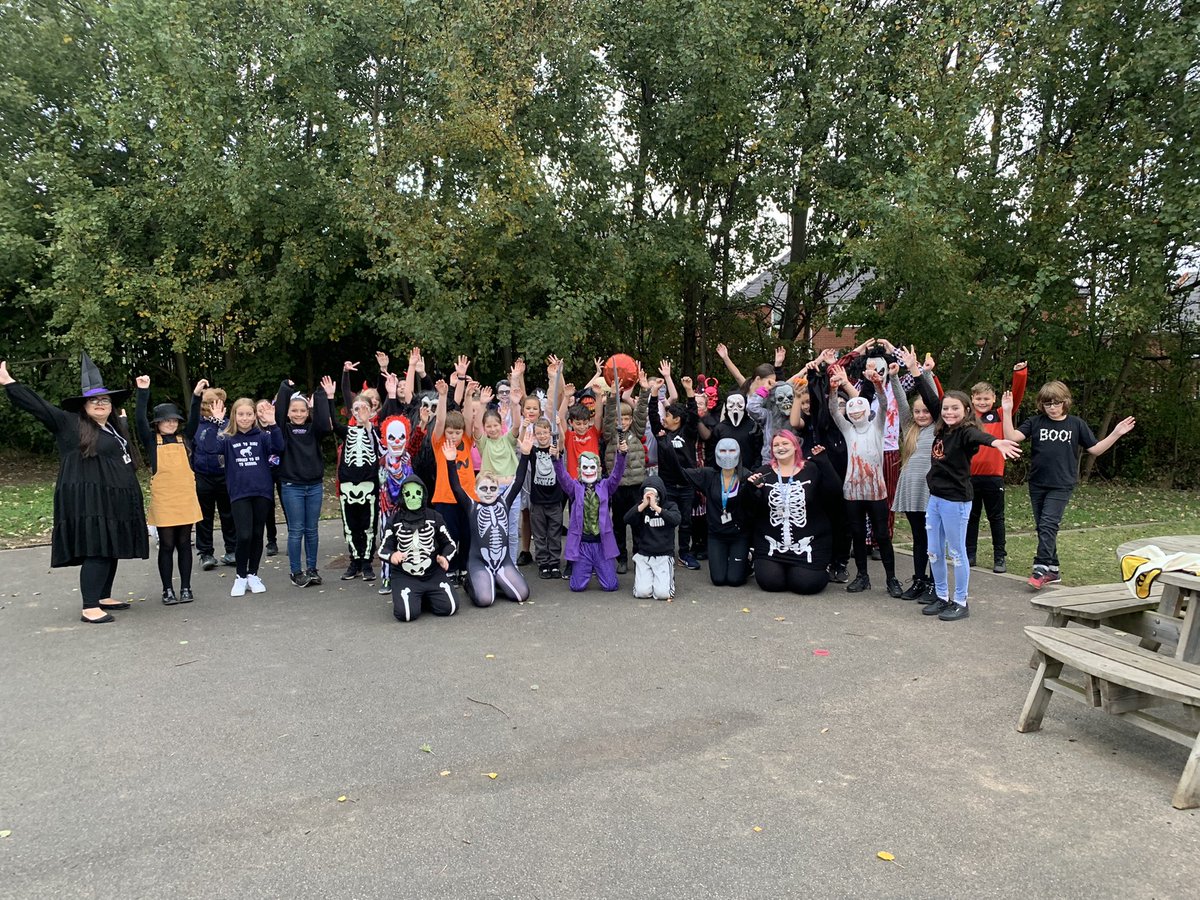 WCPS_2022's tweet photo. Happy Halloween 🎃 👻 Look at the effort Y6 have put into their outfits! #happyhalloween #almosthalfterm https://t.co/CE3pidfeBw