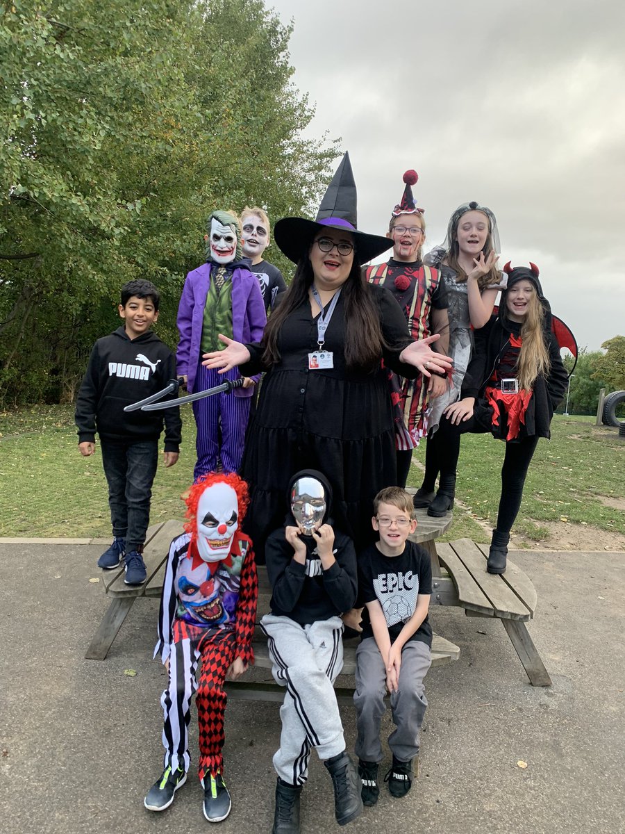 WCPS_2022's tweet photo. Happy Halloween 🎃 👻 Look at the effort Y6 have put into their outfits! #happyhalloween #almosthalfterm https://t.co/CE3pidfeBw