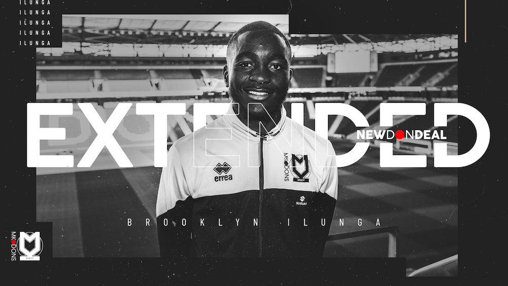 MKDonsFC's tweet photo. Brooklyn Ilunga (@IlungaBk) has put pen to paper on his first professional contract with #MKDons ✍️

Full story 👉 https://t.co/5AOEsfoNcg 

#DonDeal https://t.co/auwimp38JM