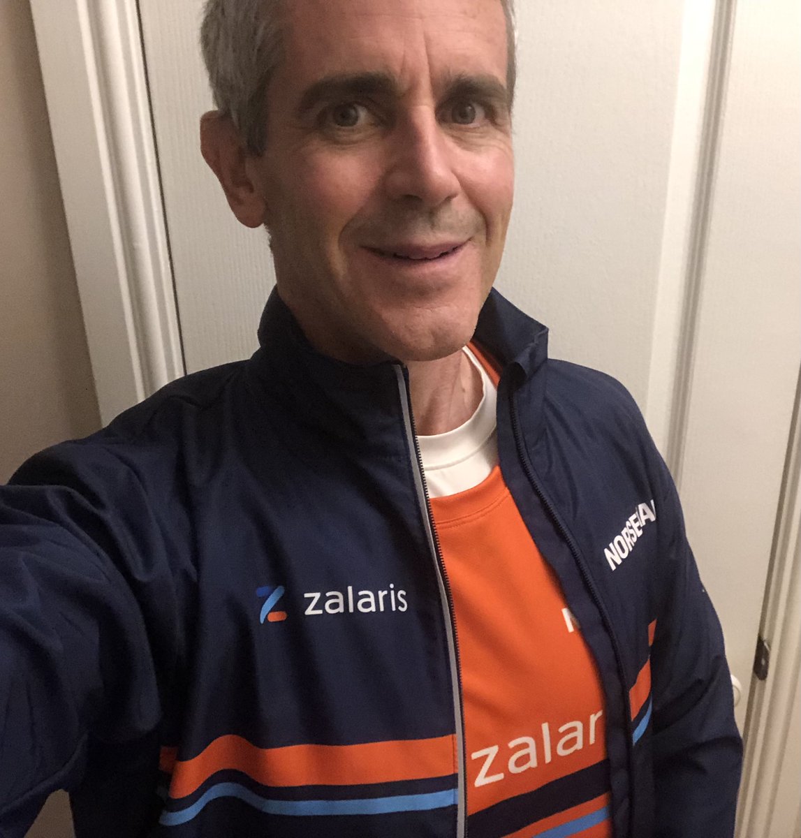 BurrStephen's tweet photo. I'm not aiming on joining our CEO in taking on the Norseman, but I was thrilled to become a Zalaris Active Ambassador.
The tracksuit reached me recently and the weather is definitely getting colder here in the UK, so it is getting some use!
#teamZalaris #ActiveAmbassador https://t.co/V2qmBMG48h