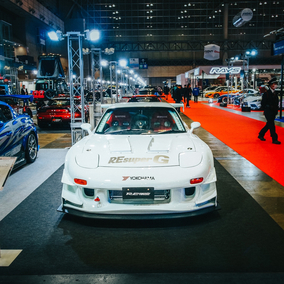 RE雨宮ブースに展示されていた「RE雨宮benten-TA号」 フルストリップ