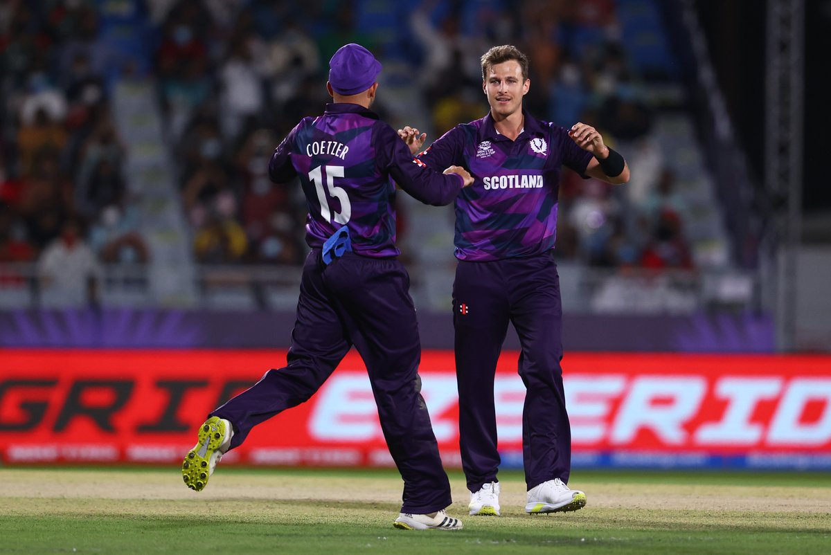 Yes, <a href="/BradWheal/">Brad Wheal</a>! 🔥

Congratulations to Brad &amp; <a href="/CricketScotland/">Cricket Scotland</a> on reaching the Super 12s at the #T20WorldCup