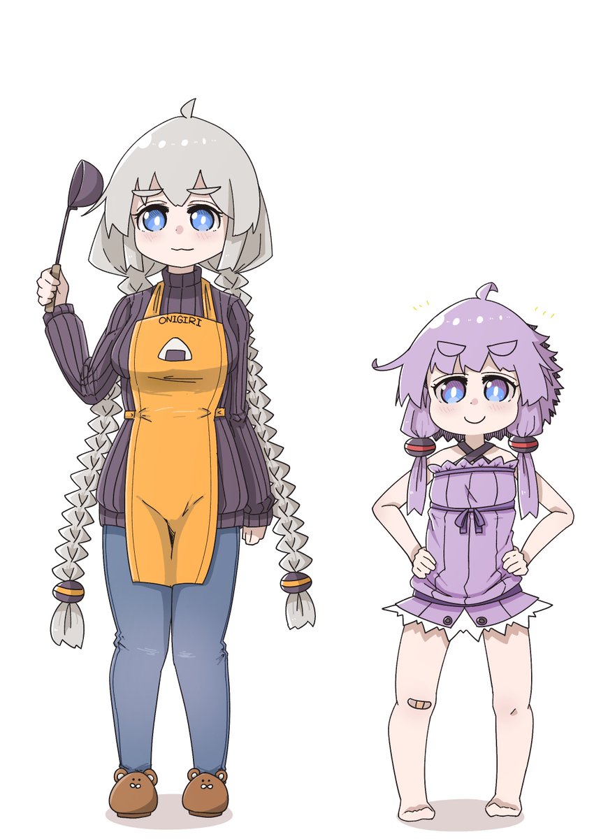 紲星あかり ,結月ゆかり 「あかゆか親子 」|毛玉猫🍄＠Skeb募集中のイラスト