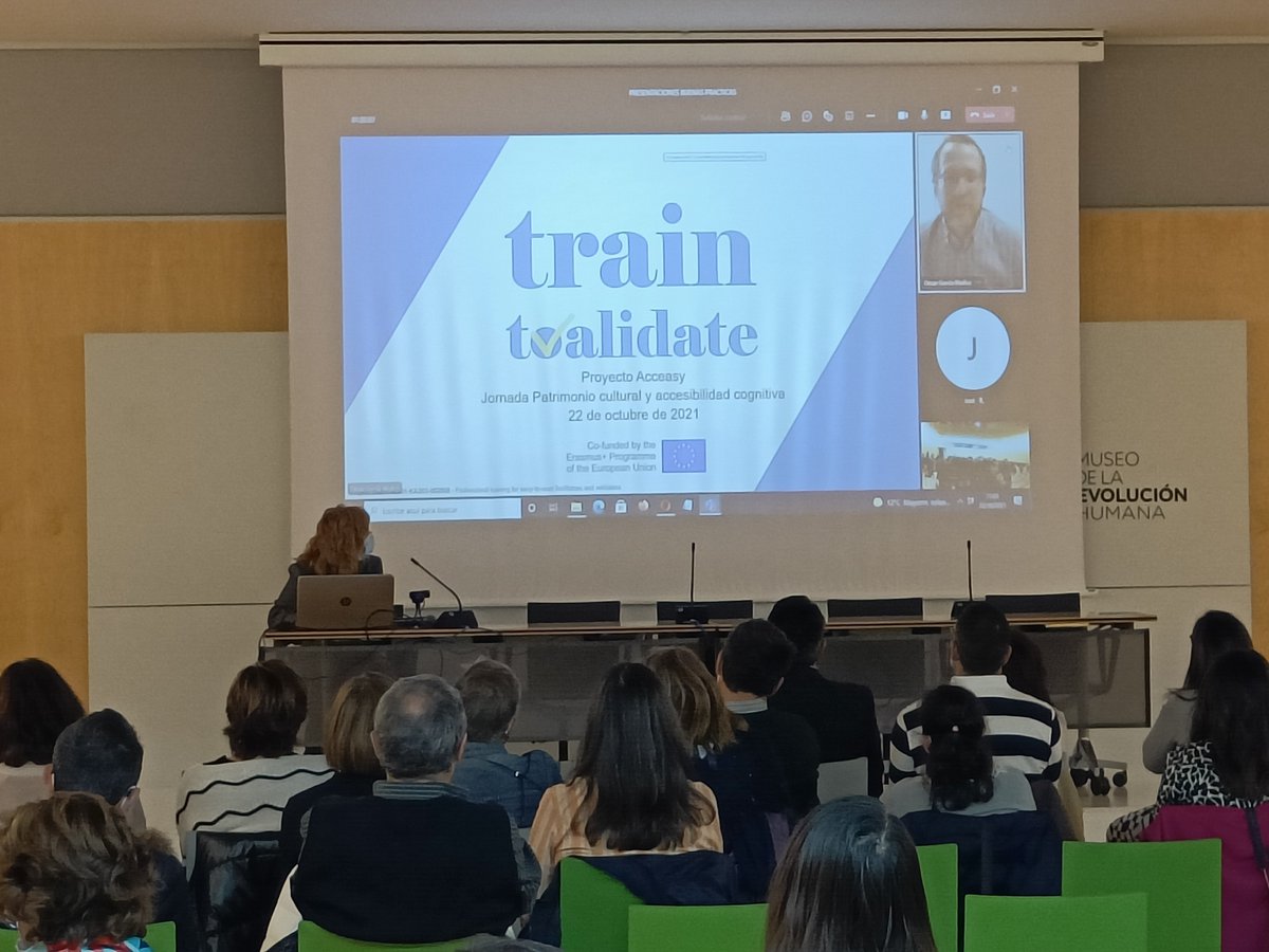 AspaniasBurgos's tweet photo. Oscar García de @PlenaMadrid presenta el proyecto “Train2Validate”.
#acceasyproject #attendingtotalent https://t.co/hMMbhA5MzD