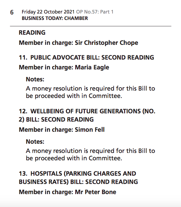 FuturesAPPG's tweet photo. Wonderful to see the #WellbeingFutureGenerations Bill on the @HouseofCommons order paper today. We are delighted that @simonfell is taking forward this bill which has prevention at its heart. #TodayForTomorrow #FutureGenerations https://t.co/FKeFJMEEnN