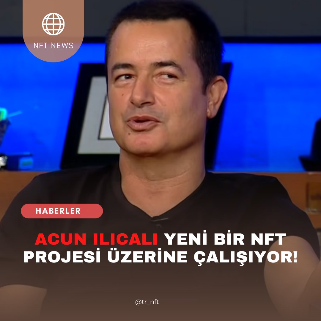 tr_nft's tweet photo. Medya devi Acun Ilıcalı, yeni bir NFT Projesi üzerine çalıştığını açıkladı.

#NFT #NFTs #cryptoartist #NFTNews #cryptoartwork #cryptoartists #cryptoartcollector #cryptoartinvestment #cryptoarts #news #bitcoin #ethereum #slickdevilclub https://t.co/1TfbI2kEBn