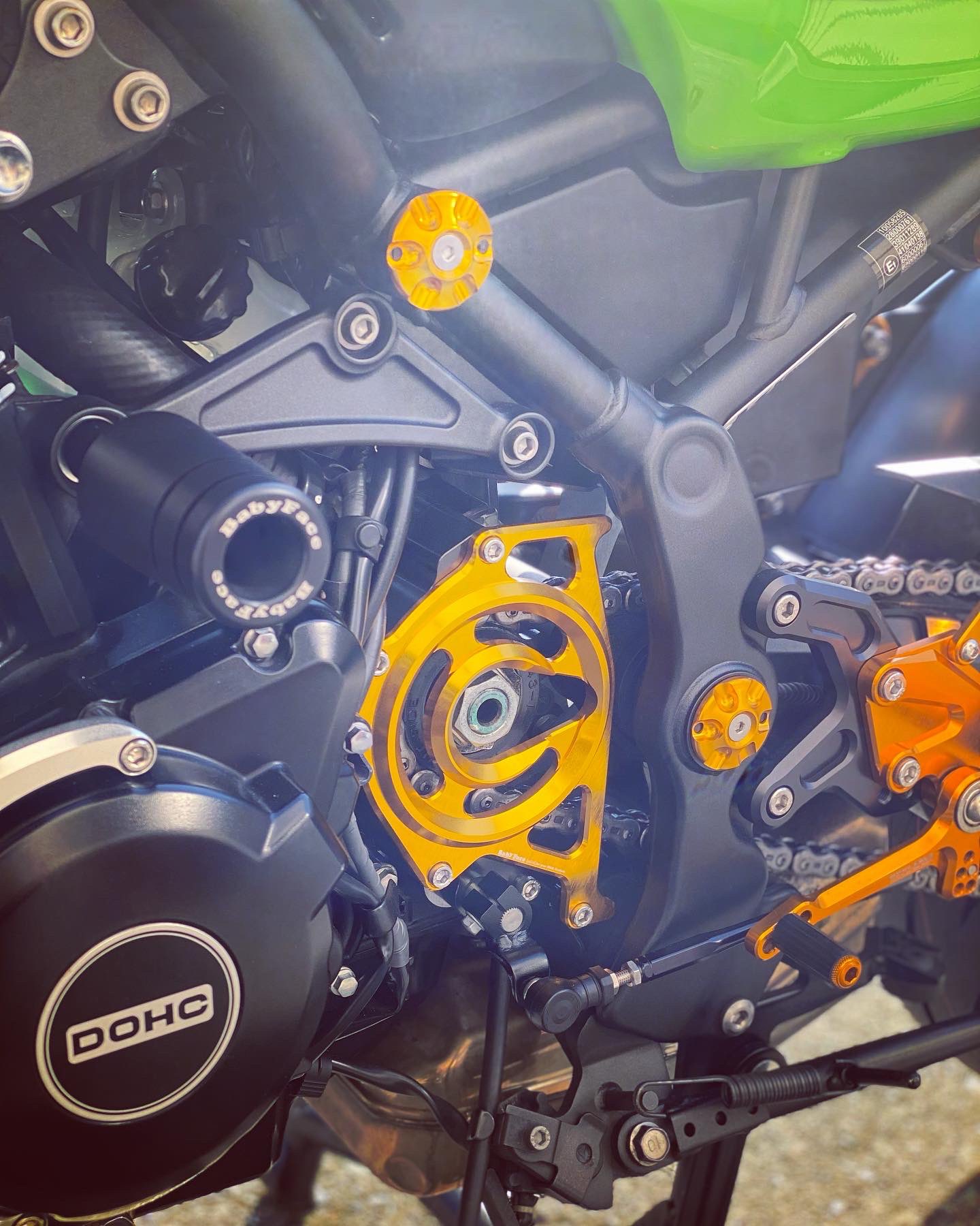 2020年のクリスマス z900rs スプロケットカバー チェーン