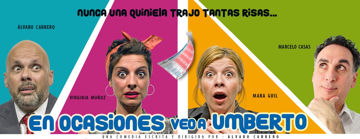Dos amigas, una quiniela millonaria, un marido fallecido por sorpresa y un cara que promete hablar con el más allá. 🔮🤣

Disfruta de la increíble <a href="/VeoAUmberto/">OcasionesVeoAUmberto</a> en el 
<a href="/MunozSecaMadrid/">Teatro Muñoz Seca</a>. 👉bit.ly/2Ltac3w

#teatroseguro