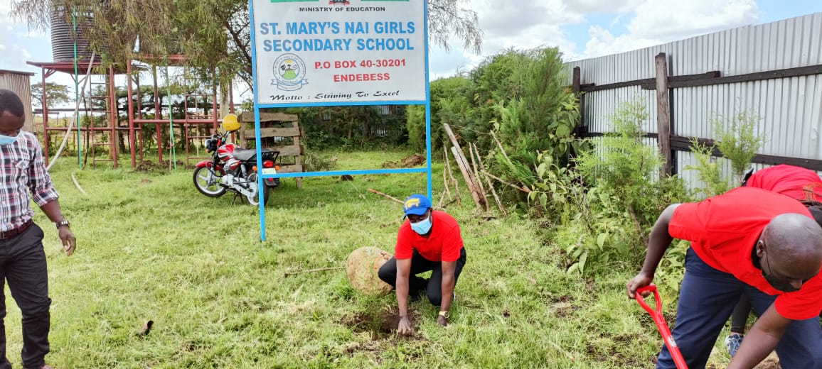 KRACare's tweet photo. Our Staff from the North Rift Region led by Mr. Barille Wario the North Rift Regional Coordinator, will today plant over 3,000 seedlings at Nairobi Girls & Nairobi Boys Secondary Schools in Endebess as part of this month's CSR Activities for #Taxpayersmonth2021 #ProjectGoGreen 🌲 https://t.co/VakEUccXhX