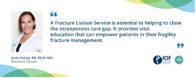 iofbonehealth's tweet photo. Nurses are central to the care of patients with #osteoporosis &amp; fractures – and play an important role in the effective operation of any Fracture Liaison Service. Learn more in this interview with Josée Delisle, Clinical #Nurse Specialist. @ICNurses
https://t.co/WPCCgXvm1B https://t.co/QAOpeEsYNh