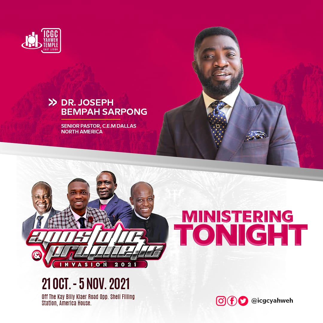 RevIsmaila's tweet photo. Join me again tonight at 6:30 PM at the Yahweh Temple Auditorium as we continue with The Apostolic and Prophetic Invasion Conference
Theme "BEHOLD I DO A NEW THING" Isaiah 43:19
#icgcyahweh #revismaila #apostolicinvasion #apostolic #prophetic https://t.co/Nwb7gZ6STS