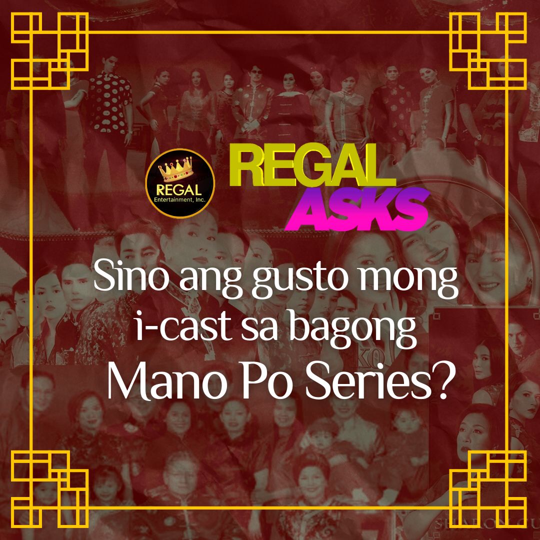 Regal Asks: Sino ang gusto mong i-cast sa bagong Mano Po Series? #REGALASKS

Comment down your suggestions on our Facebook post: 

m.facebook.com/story.php?stor…