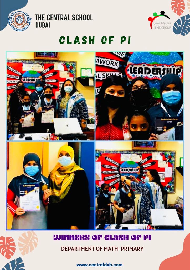 centralsch_dxb's tweet photo. "Next to excellence is appreciation of it''.
Congratulations to all winners of PI!!! #Congrats #ClashOfPi #Appreciations #centralschooldubai @KHDA @cbseindia29 @mmehra1499 @nims_sharjah @Nimsdubai https://t.co/36WapJmP6p