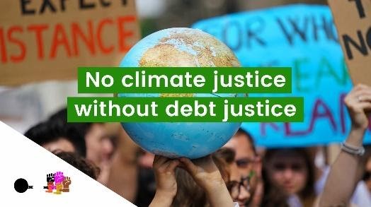 Aujourd'hui, nous joignons nos forces à celles de plus de 200 OSC pour exiger une 
📣 #AnnulationDeLaDette et une #FinanceClimat qui n'exacerbe pas les vulnérabilités de la dette dans les pays du Sud.

🙌 Rejoignez-nous ! bit.ly/3n2wM46 #ClimateDebtJustice