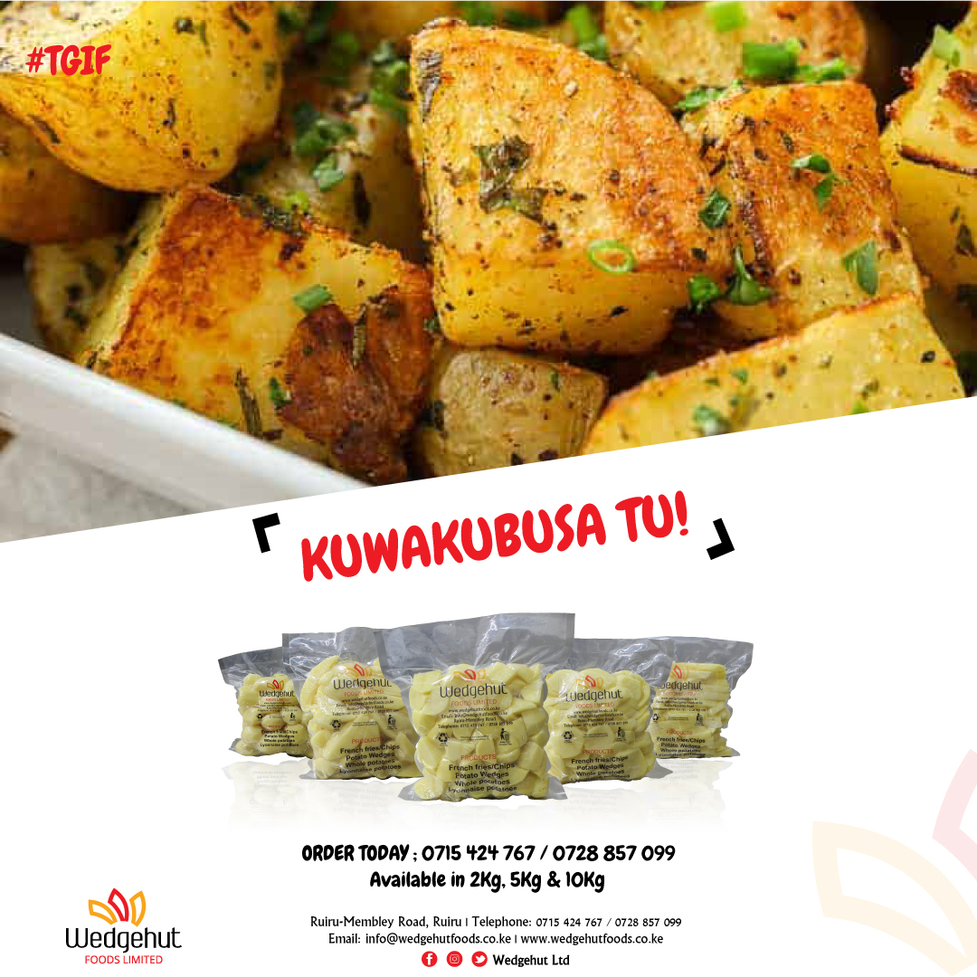 Get Freshly peeled potatoes at your doorstep.

#WapiNgomaMejja na hakuna #Curfew