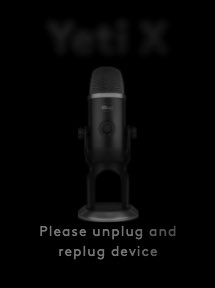 Slynning_8's tweet photo. Hi @LogitechG 

I’m on macOS and I use Yeti X but several times a day, G hub ask me to unplug and replug device…

You know the problem ?

Thanks https://t.co/vKmcs7cqPs