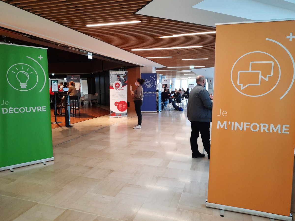 Angers_ALDEV's tweet photo. 🔴En direct l Osez les métiers de la relation client à distance au Centre des congrès d'#Angers
 ✅Informez-vous &amp; découvrez les métiers
✅Rencontrez &amp; échangez avec les entreprises qui recrutent
👉Inscrivez-vous, l'évènement se poursuit cet après-midi https://t.co/4o3ZL6A1sp https://t.co/OumMB5OILH