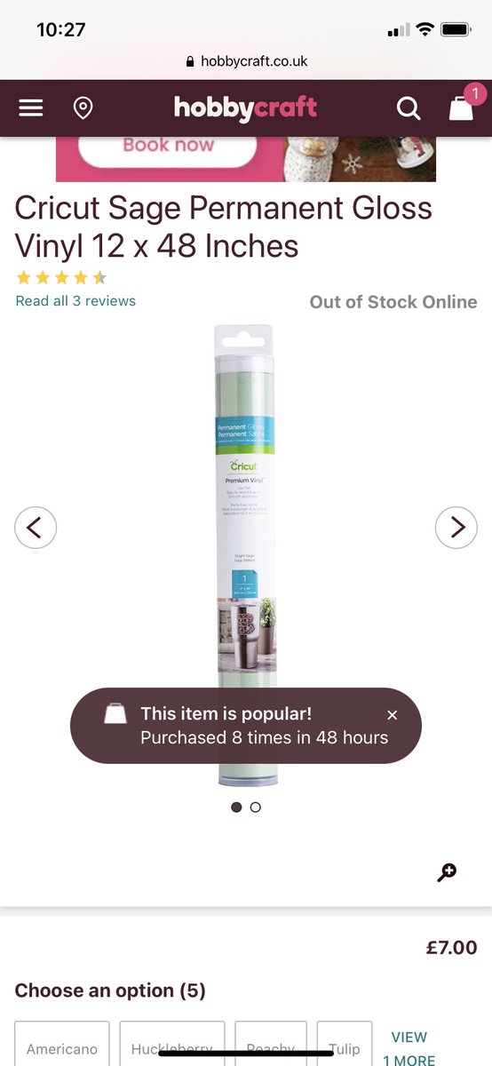 l_a_nelson's tweet photo. @Hobbycraft how is this possible when it has been out of stock for the last few weeks? I check every day!! https://t.co/kCdZ8ZI1Ks
