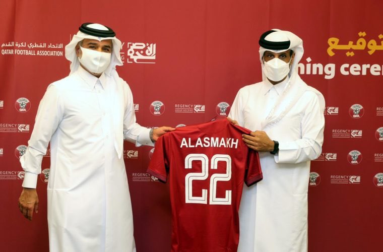 aafmqatar's tweet photo. Regency Group Holding is the Official Partner of the 49th Amir Cup Final and the National Team. 

#AlAsmakh #22 #AmirCupFinal ��️ https://t.co/61X9QRF7iW