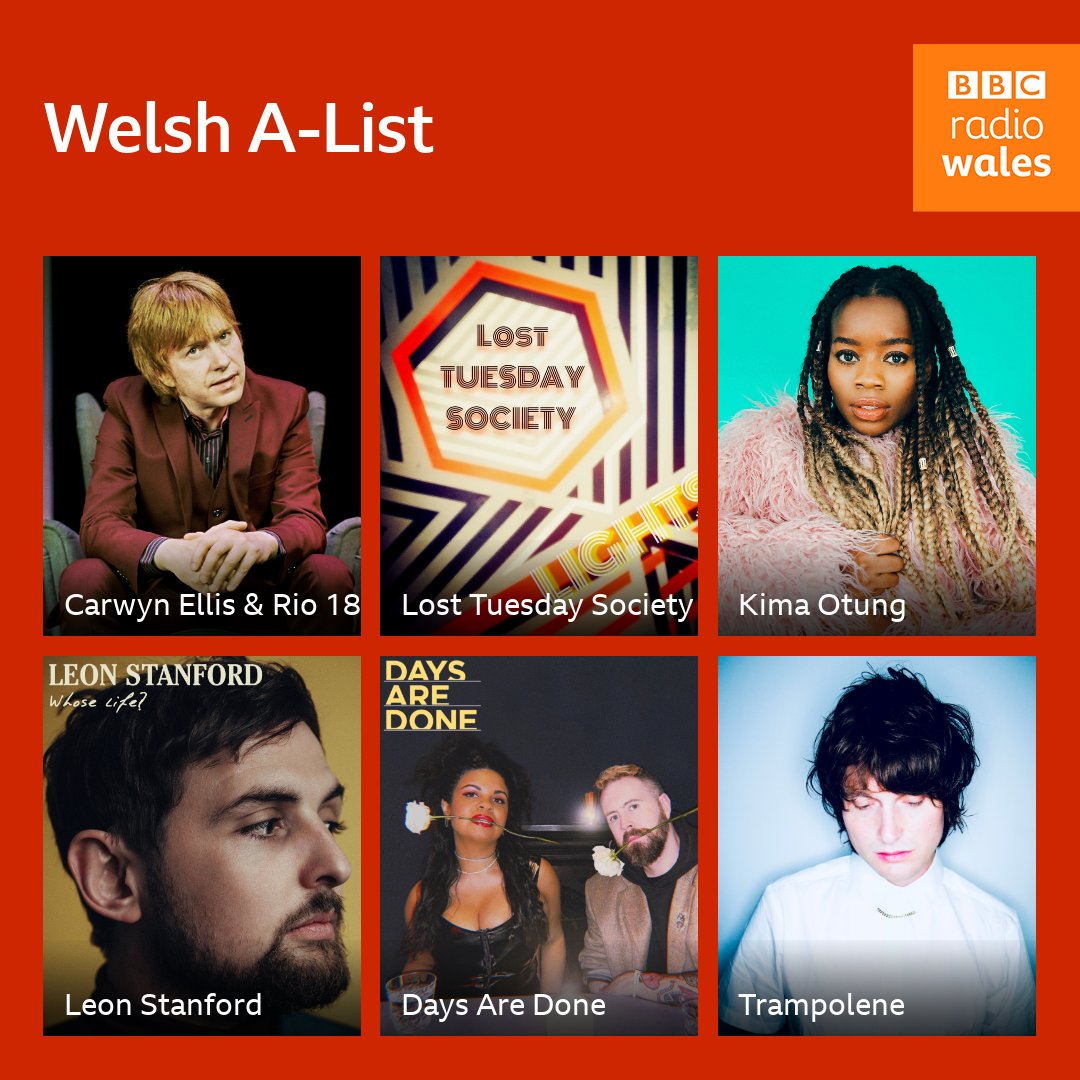 BBC Radio Wales (@bbcradiowales) on Twitter photo These are this week's amazing artists on our Welsh A-List...🎤✨
🔶 <a href="/colorama_sound/">Carwyn Ellis & Rio 18</a> & <a href="/BBCNOW/">BBC NOW</a> - Y Bywyd Llonydd
🔶 <a href="/Losttuesday/">Lost Tuesday Society</a> - Lights
🔶 <a href="/kimaotung/">Kima Otung</a> - Coming For The Crown
🔶 @DaysAreDone - I'm On Your Side
🔶 <a href="/leonplease/">⋆。°✩ 𝕄𝕠𝕡 ⋆。°✩</a> - Whose Life?
🔶 <a href="/Trampolene_Band/">T R Δ M P O L E И E</a> - Perfect View These are this week's amazing artists on our Welsh A-List...🎤✨
🔶 <a href="/colorama_sound/">Carwyn Ellis & Rio 18</a> & <a href="/BBCNOW/">BBC NOW</a> - Y Bywyd Llonydd
🔶 <a href="/Losttuesday/">Lost Tuesday Society</a> - Lights
🔶 <a href="/kimaotung/">Kima Otung</a> - Coming For The Crown
🔶 @DaysAreDone - I'm On Your Side
🔶 <a href="/leonplease/">⋆。°✩ 𝕄𝕠𝕡 ⋆。°✩</a> - Whose Life?
🔶 <a href="/Trampolene_Band/">T R Δ M P O L E И E</a> - Perfect View