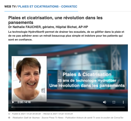 acteursdesante's tweet photo. #PlaieEtCicatrisation 👉 “Avec les nouvelles technologies, les #patients n’ont pas d’appréhension au moment du retrait du #pansement” #JourneesCicatrisations Dr N Faucher @hopitalbichat @APHP @JourneesCica #SFFPC #EWMA2021 @acteursdesante https://t.co/X1K7MwM1q1 #Hydrofiber https://t.co/rg9r7EVIiv