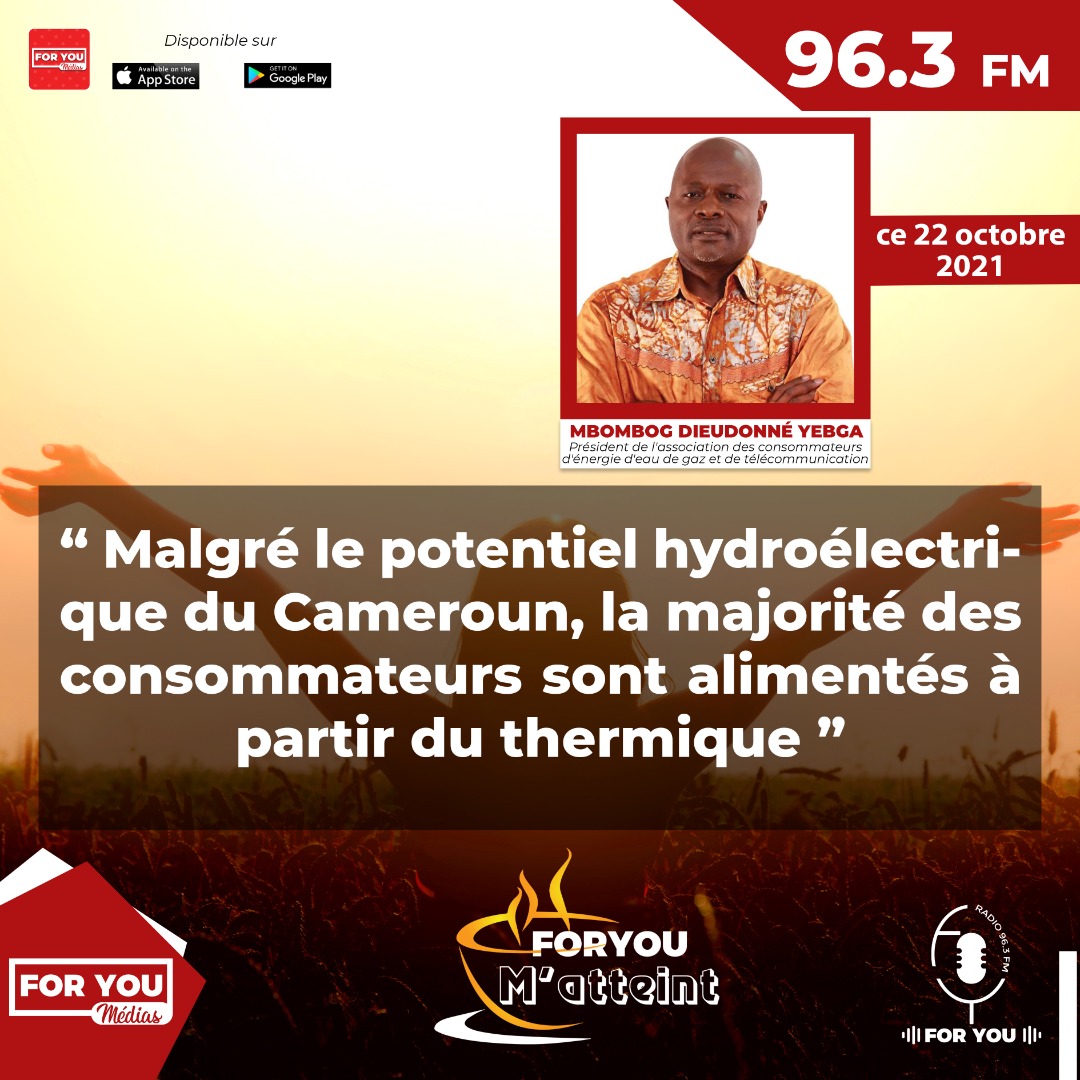 ForYou_Media's tweet photo. MBOMBOG DIEUDONNE YEBGA talks about Electricity on FORYOU Radio 96.3Fm 
We are available on @Playstore and @AppStore https://t.co/qYNDDmJdlm